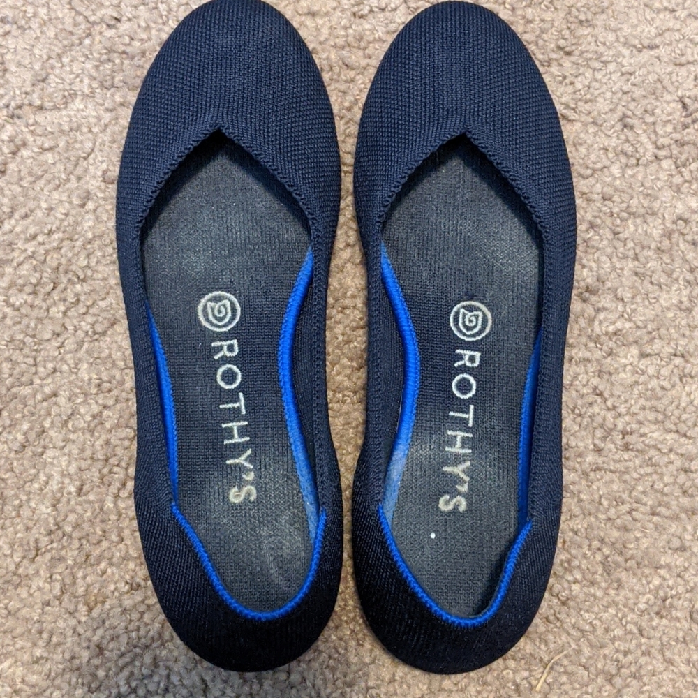 Navy Rothys Size 7